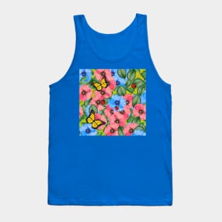 Floral scene Tank Top